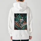 世界美術商店の縞模様のテーブルクロスのある静物画 / Still Life with Checked Tablecloth Heavyweight Hoodie