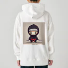 d-design-labのかわいい忍者のイラストグッズ Heavyweight Hoodie