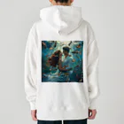 AQUAMETAVERSEの人魚姫と王子の微笑み アメジスト 2846 Heavyweight Hoodie