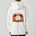 nekodoragonのおやすみ！猫ドラゴン　背景透過ver Heavyweight Hoodie