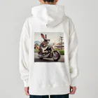 やんちゃな動物達のやんバニー　バイクver Heavyweight Hoodie