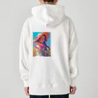 AQUAMETAVERSEのツバの広い帽子と春の花　ラフルール　1859 Heavyweight Hoodie