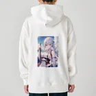 巫女スタぐらむの日本刀をもった美少女 Heavyweight Hoodie