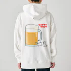 うさやのハッピーアワーでビール祭りを開催するパンダとシマエナガ Heavyweight Hoodie