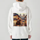 Tsuyokokoの昔の町並み Heavyweight Hoodie