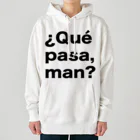 TシャツジャパンSUZURI店🇯🇵の¿Qué pasa,man?（ケパサメン）黒文字 ヘビーウェイトパーカー