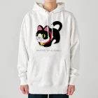 オグオグモグモグの張り子のハチワレニャンコ Heavyweight Hoodie