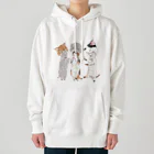 トコロコムギのねこがぶりにゃんこ Heavyweight Hoodie