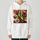 イラストTシャツ【ULTIMATE】の焼肉定食さん ヘビーウェイトパーカー