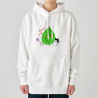 Mokkoのねこハムの愛と葉っぱとあなたとアタシ Heavyweight Hoodie