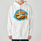 daddy-s_junkfoodsのFRENCH FRIES KISS - BLUE Heavyweight Hoodie