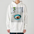 広瀬情報企画の朝飯 Heavyweight Hoodie