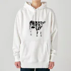 Happy cows♪のHappy cows♪ モノクロphoto ver. Heavyweight Hoodie