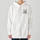 ペキニーズくらぶ（SUZURI支店）のペキニーズ・ホワイト（サマーカット）（顔だけ） Heavyweight Hoodie