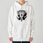 ■□ monochrome10 ■□のスマホと子供 / Smartphones and Children Heavyweight Hoodie