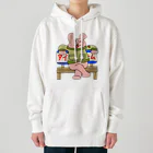 須田ふくろうのレトロ感漂うジャケットうさぎ「ジャケうさ」 Heavyweight Hoodie