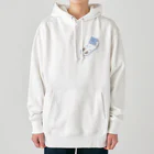 Jackalope Houseのツノアリウサギアジサイモドキウミウシ 青色ver. Heavyweight Hoodie