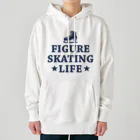 sports_tower スポーツタワーのフィギュアスケート・figure skating・グッズ・デザイン・フィギアスケート・#Tシャツ・ステップ・スピン・ジャンプ・スケート靴イラスト・技・男子・女子・かっこいい・かわいい・アイスダンス Heavyweight Hoodie