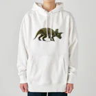 segasworksのTriceratops horridus(トリケラトプス ・ホリドゥス)着彩画 Heavyweight Hoodie