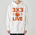 sports_tower スポーツタワーの3x3・オレンジ・スリーエックススリー・3人制バスケ・Tシャツ・アイテム・グッズ・ストリートバスケ・バスケットボール・スピーディーなバスケ・1試合10分間の21点ノックアウト・スポーツ・有望 Heavyweight Hoodie