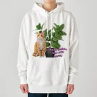 𝙈𝙊𝙈𝙊'𝙨 𝙎𝙝𝙤𝙥の植物とねこ_02 Heavyweight Hoodie