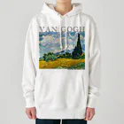 MUGEN ARTのゴッホ　糸杉のある麦畑　Wheat Field with Cypresses Heavyweight Hoodie