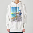 AKISENのエーゲ海カフェガールズ Heavyweight Hoodie