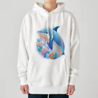 dolphineの可愛いイルカ Heavyweight Hoodie