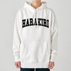 キジトラのハラキリカレッジロゴ Heavyweight Hoodie