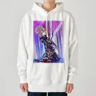 銀海りきる🦎🎨のステンドグラス風男の子（銀） Heavyweight Hoodie