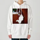 天光のねこ部屋の窓際のプリンちゃん Heavyweight Hoodie