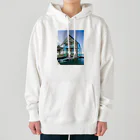 dolphineのオーシャンビュー　海に浮いた透明グラスハウス Heavyweight Hoodie