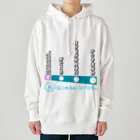 弐千円札サーバー 公式アカウントのなこれるむ海中鉄道 駅路線案内図 Heavyweight Hoodie