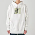 コハクのカーテンレールから見下ろすコハク Heavyweight Hoodie