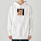 tefutefvの猫のイラストグッズ Heavyweight Hoodie