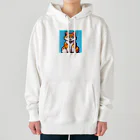 てっきんマンのドット絵ねこくん Heavyweight Hoodie