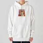 kuma-hamu9086のクマとトイプードル　グッズ Heavyweight Hoodie