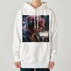 SONESONEのサイバーパンクシティの少女２ Heavyweight Hoodie