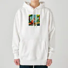 ワンダーワールド・ワンストップのドット柄のキツネ Heavyweight Hoodie