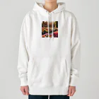 ワンダーワールド・ワンストップのフラワーガーデンのデザイン Heavyweight Hoodie