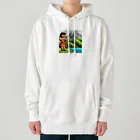 nomad4491のドット絵のディジュリドゥ Heavyweight Hoodie