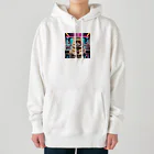 aoking_の近未来猫2 Heavyweight Hoodie