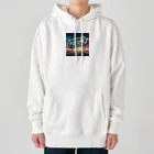 ワンダーワールド・ワンストップのFUTURE　文字入り未来を感じさせるイラスト Heavyweight Hoodie