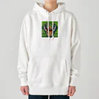 wonderful-lifeのピクセルで描かれたクールなワニ Heavyweight Hoodie