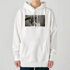 OKEN-11の猫グッズ　モノクロ写真　クラシック Heavyweight Hoodie