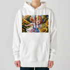 poketuのかわいい少女のイラストグッズ Heavyweight Hoodie