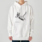 Shop Quonの跳ね猫 Heavyweight Hoodie