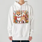 uyuyoshieの可愛い柴犬 Heavyweight Hoodie