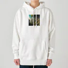 アーミタイの景色がきれいな町のイラストグッズ Heavyweight Hoodie