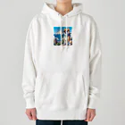 ピヨっこのサングラス犬　【銀次郎】 Heavyweight Hoodie
